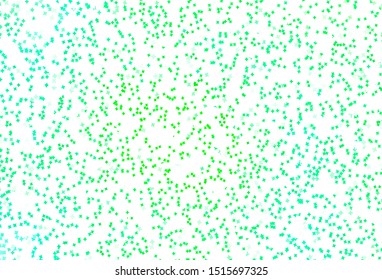 Light Green, Yellow vector background with small and big stars. Decorative shining illustration with stars on abstract template. Smart design for your business advert.