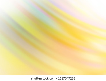 Light Green, Yellow vector background with bent lines. Modern gradient abstract illustration with bandy lines. A completely new template for your business design.