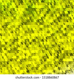 Light Green, Yellow vector background with lines, triangles. Illustration with colorful gradient triangles. Pattern for booklets, leaflets