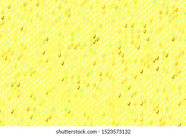 Light Green, Yellow vector background with wry lines. Colorful illustration in abstract style with gradient. Abstract design for your web site.