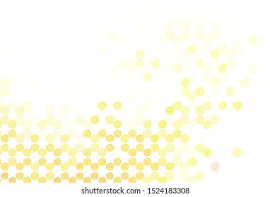 Light Green, Yellow vector background with curved lines. An elegant bright illustration with gradient. Abstract style for your business design.