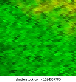 Light Green, Yellow vector background in polygonal style. Abstract gradient illustration with colorful rectangles. Best design for your ad, poster, banner.