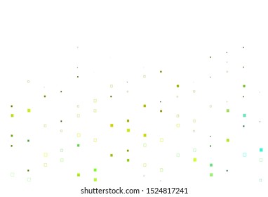 Light Green, Yellow vector background with rectangles. Abstract gradient illustration with rectangles. Pattern for websites, landing pages.