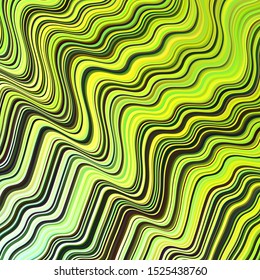 Light Green, Yellow vector background with lines. Colorful abstract illustration with gradient lines. Brand new design for your ads, poster, banner.