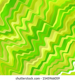 Light Green, Yellow vector background with bows. Bright sample with colorful bent lines, shapes. Pattern for booklets, leaflets.
