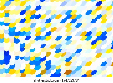 Light Green, Yellow vector background with spots. Illustration with set of shining colorful abstract circles. Pattern for textures of wallpapers.