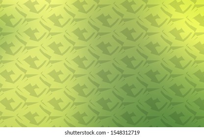 Light Green, Yellow vector background with hexagons. Illustration with set of colorful hexagons. Pattern for landing pages.