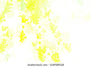 Light Green, Yellow vector background with abstract shapes. Modern abstract illustration with colorful random forms. Background for a cell phone.