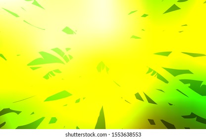 Light Green, Yellow vector background with straight lines. Blurred decorative design in simple style with lines. Best design for your ad, poster, banner.