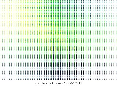 Light Green, Yellow vector background with bubbles. Blurred bubbles on abstract background with colorful gradient. Pattern for futuristic ad, booklets.