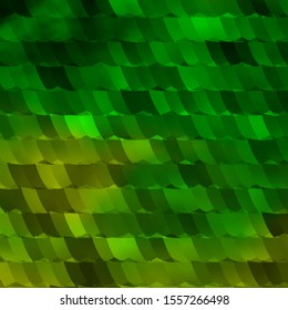 Light Green, Yellow vector background with set of hexagons. Glitter abstract illustration in hexagonal style. Pattern for texture of wallpapers.
