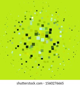 Light Green, Yellow vector background in polygonal style. Colorful illustration with gradient rectangles and squares. Design for your business promotion.