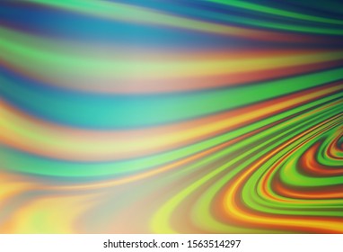 Light Green, Yellow vector background with bubble shapes. Blurred geometric sample with gradient bubbles.  A new texture for your  ad, booklets, leaflets.