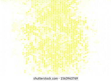 Light Green, Yellow vector background with bubbles. Abstract illustration with colored bubbles in nature style. Pattern for textures of wallpapers.