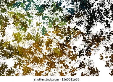 Light Green, Yellow vector background with abstract shapes. Decorative design in abstract style with random forms. Elegant design for wallpapers.