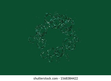 Light Green, Yellow vector background with bubbles. Blurred bubbles on abstract background with colorful gradient. Template for your brand book.