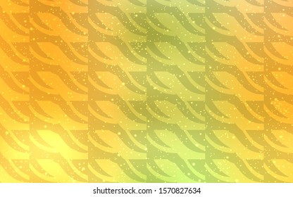Light Green, Yellow vector background with stright stripes. Colorful shining illustration with lines on abstract template. Pattern for your busines websites.