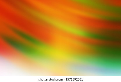 Light Green, Yellow vector background with wry lines. Geometric illustration in abstract style with gradient.  Pattern for your business design.