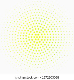 Light Green, Yellow vector background with small and big stars. Modern geometric abstract illustration with stars. Pattern for wrapping gifts.