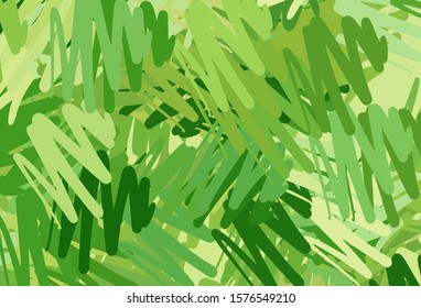 Light Green, Yellow vector background with stright stripes. Colorful shining illustration with lines on abstract template. Pattern for ad, booklets, leaflets.