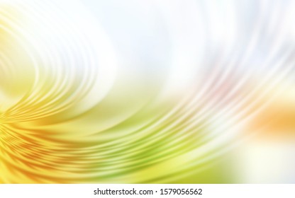 Light Green, Yellow vector background with wry lines. Modern gradient abstract illustration with bandy lines. A completely new design for your business.