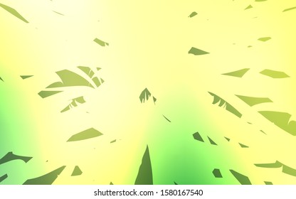 Light Green, Yellow vector background with straight lines. Glitter abstract illustration with colored sticks. Template for your beautiful backgrounds.