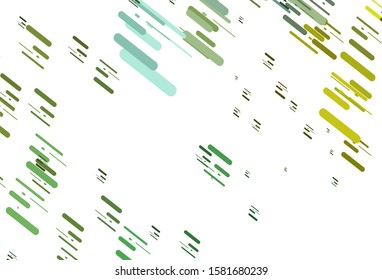 Light Green, Yellow vector background with straight lines. Decorative shining illustration with lines on abstract template. Pattern for websites, landing pages.