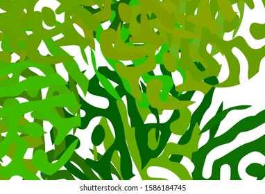 Light Green, Yellow vector background with abstract shapes. Simple colorful illustration with abstract gradient shapes. Simple design for your web site. - Shutterstock ID 1586184745