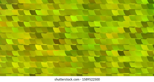 Light Green, Yellow vector background in polygonal style. Colorful illustration with gradient rectangles and squares. Best design for your ad, poster, banner.