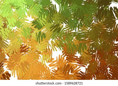 Light Green, Yellow vector background with straight lines. Lines on blurred abstract background with gradient. Best design for your ad, poster, banner.