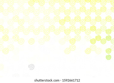 Light Green, Yellow vector background with lines. Creative illustration in halftone style with gradient. The best colorful design for your business.