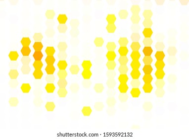 Light Green, Yellow vector background with hexagons. Colorful hexagons on blur backdrop. Design for your business advert.