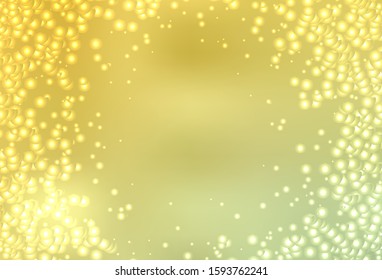 Light Green, Yellow vector background with galaxy stars. Shining colored illustration with bright astronomical stars. Pattern for astronomy websites.