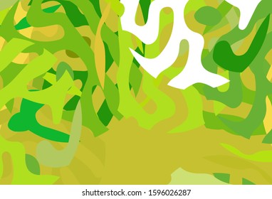 Light Green, Yellow vector background with abstract shapes. Illustration with colorful gradient shapes in abstract style. Modern design for your business card.