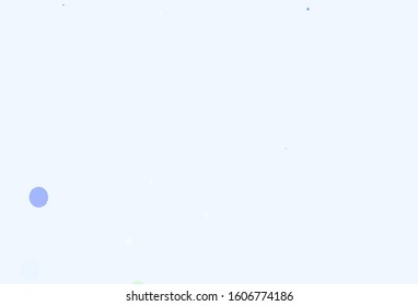 Light Green, Yellow vector background with bubbles. Blurred bubbles on abstract background with colorful gradient. Pattern for ads, leaflets.