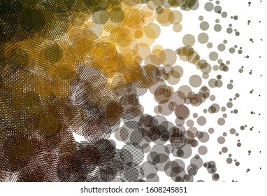Light Green, Yellow vector background with spots. Modern abstract illustration with colorful water drops. Pattern for ads, leaflets.