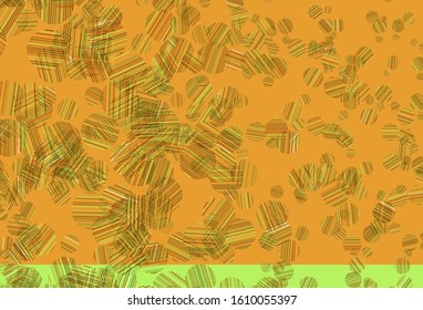 Light Green, Yellow vector background with bubbles. Beautiful colored illustration with blurred circles in nature style. Pattern for ads, leaflets.