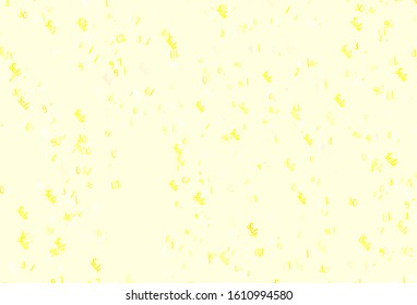 Light Green, Yellow vector background with symbols of 30, 50, 90 % sales. Gradient illustration with discount signs on white backdrop. Backdrop for super sales on Black Friday.