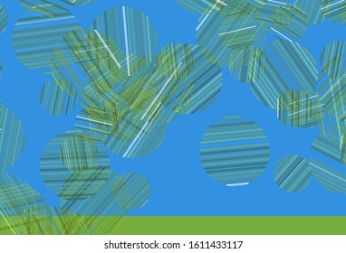 Light Green, Yellow vector background with bubbles. Illustration with set of shining colorful abstract circles. Pattern for ads, leaflets.