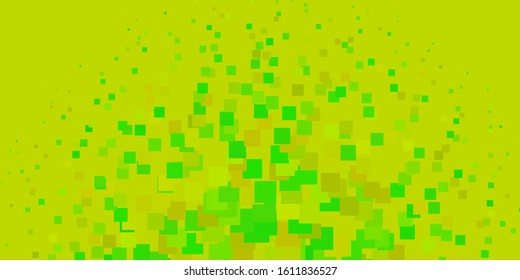 Light Green, Yellow vector background with rectangles. Modern design with rectangles in abstract style. Best design for your ad, poster, banner.