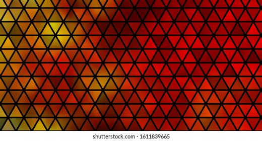 Light Green, Yellow vector background with polygonal style. Glitter abstract illustration with triangular shapes. Template for wallpapers.