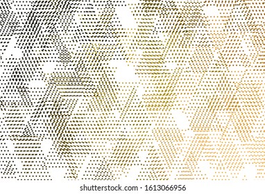 Light Green, Yellow vector background with polygonal style with circles. Decorative design in abstract style with lines, dots. Pattern for booklets, leaflets