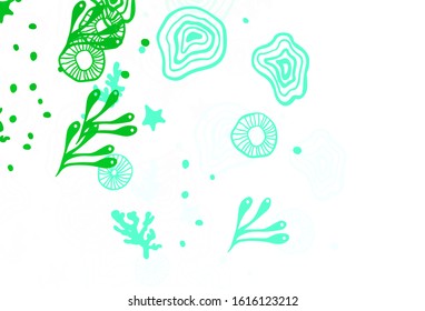 Light Green, Yellow vector background with abstract shapes. Decorative design in abstract style with random forms. Best smart design for your business.