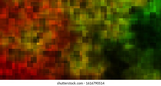 Light Green, Yellow vector background with rectangles. Abstract gradient illustration with colorful rectangles. Modern template for your landing page.