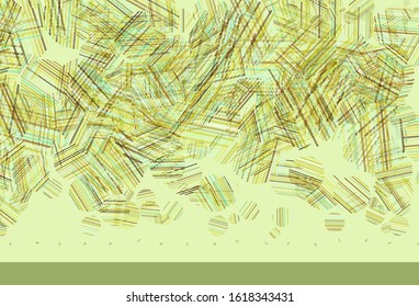 Light Green, Yellow vector background with spots. Modern abstract illustration with colorful water drops. Design for your business advert.
