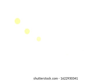 Light Green, Yellow vector background with spots. Glitter abstract illustration with blurred drops of rain. Design for poster, banner of websites.