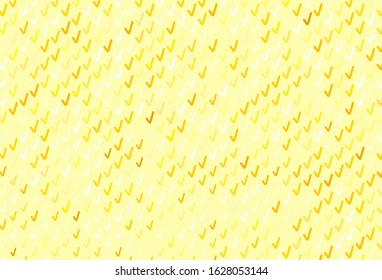 Light Green, Yellow vector background with wry lines. Shining colorful illustration in simple style. Brand new design for your ads, poster, banner.