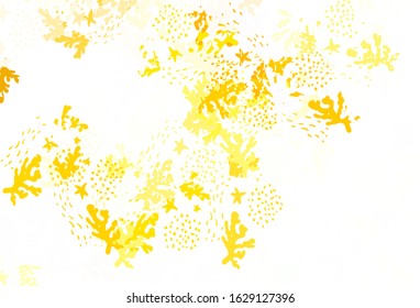 Light Green, Yellow vector background with abstract shapes. Simple colorful illustration with abstract gradient shapes. Best smart design for your business.
