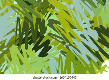 Light Green, Yellow vector background with straight lines. Glitter abstract illustration with colorful sticks. Pattern for your busines websites.