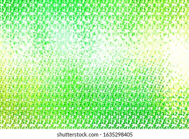 Light Green, Yellow vector background with spots. Abstract illustration with colored bubbles in nature style. Pattern for beautiful websites.